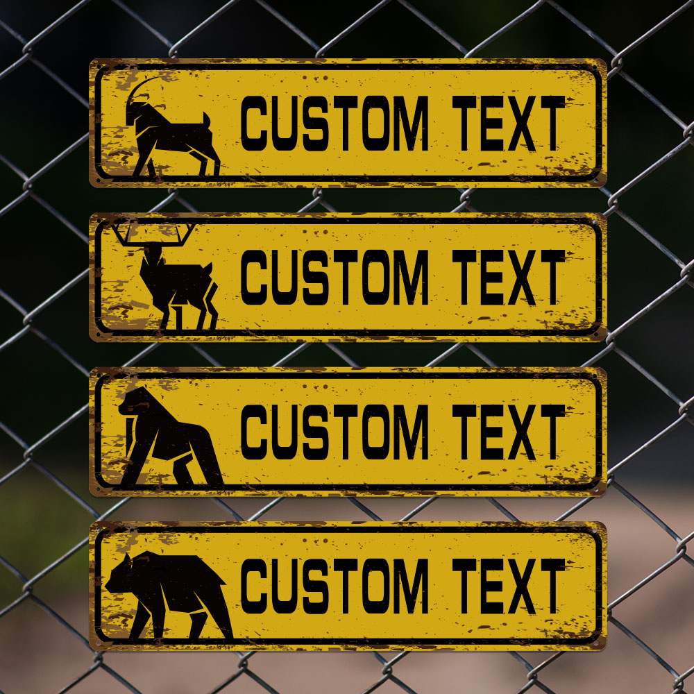 Office Furniture Custom - 1pc Personalized Custom Metal Street Sign
