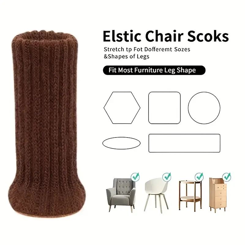 Visitor Chair Padded - 4/8/16PCS Chair Leg Socks High Elastic