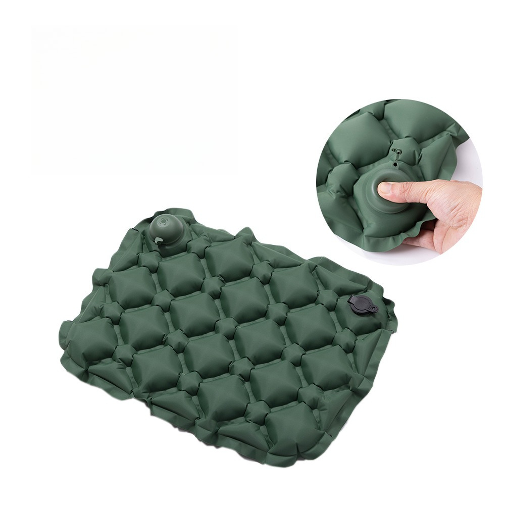 Visitor Chair Padded - Green Inflatable Camping Cushion Moisture-Proof Lightweight
