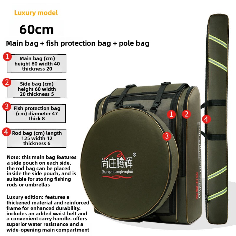 Visitor Chair Padded - Fishing Chair Bag Large Back Travel
