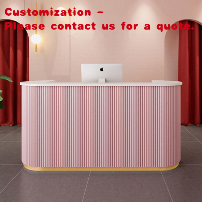Office Furniture Custom - custom.Customizable Modern Luxury MDF Reception Desk