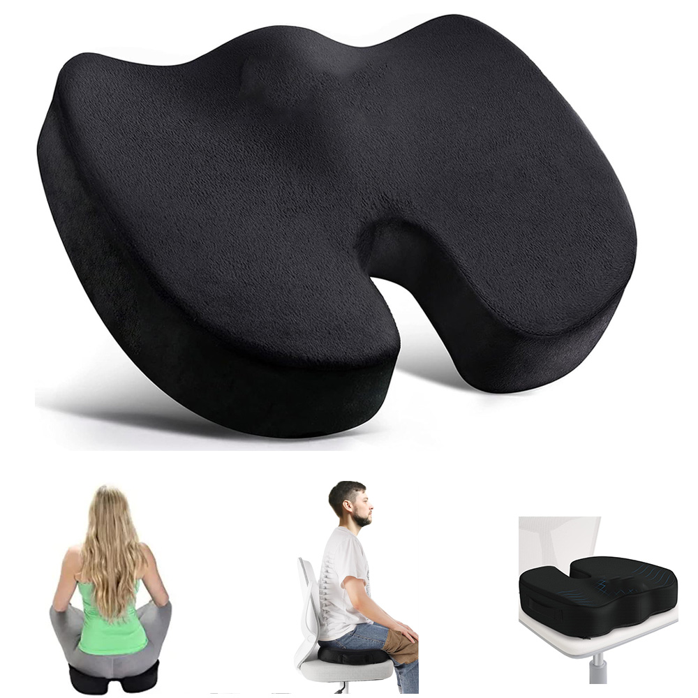 Visitor Chair Padded - Travel Seat Cushion Memory Foam U-Shaped