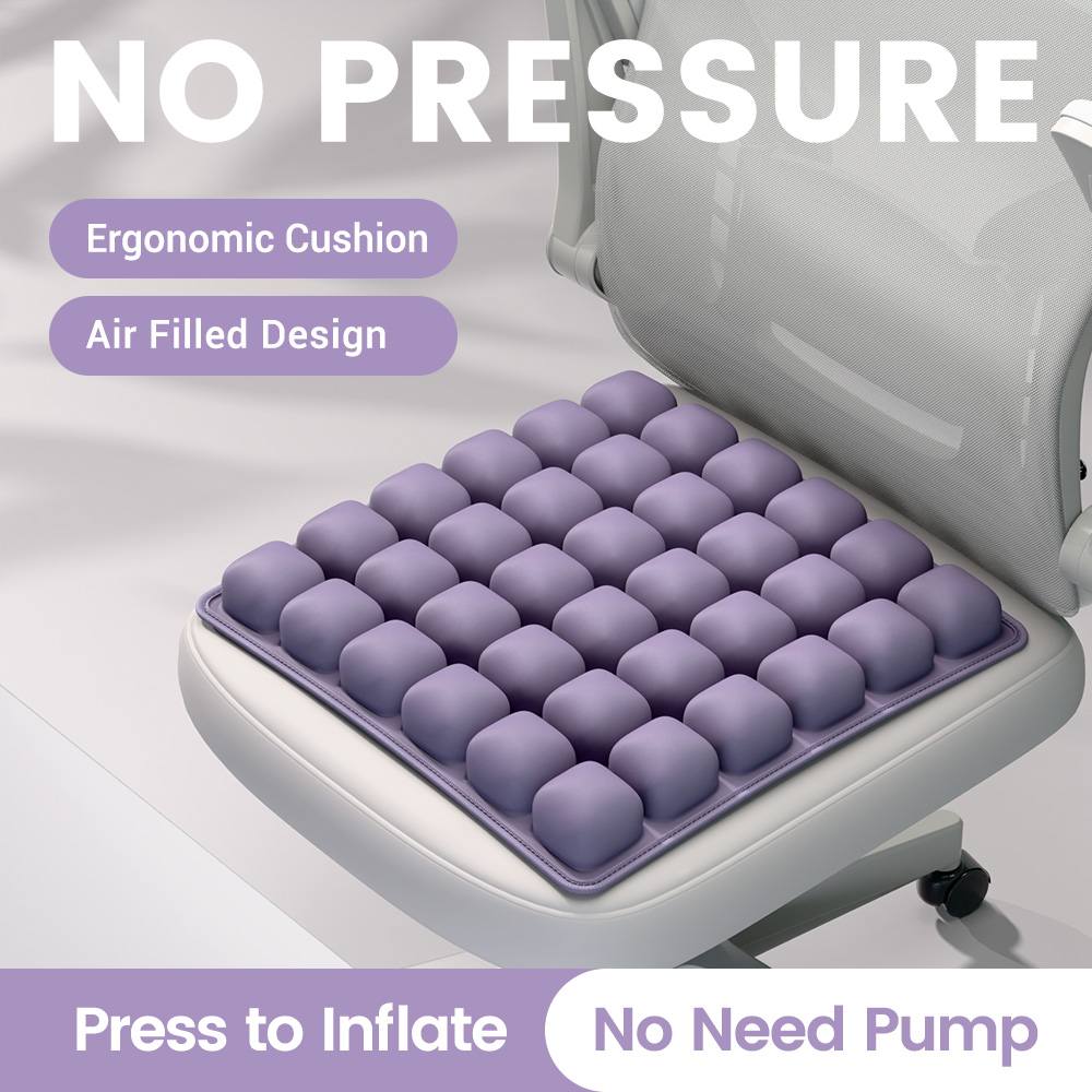 Visitor Chair Padded - Press Inflatable 36 Air Cell Seat