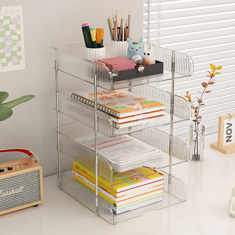 2/3/4Tier Stackable Desk File  - Desktop Filing Tray review and price