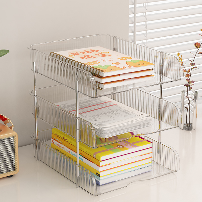 2/3/4Tier Stackable Desk File  - Desktop Filing Tray review and price