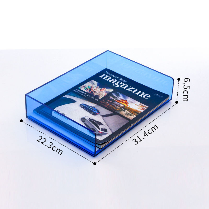 Acrylic File Paper Organizer L - Desktop Filing Tray review and price