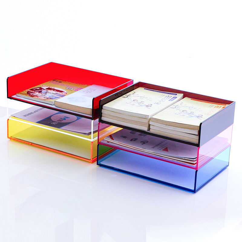 Acrylic File Paper Organizer L - Desktop Filing Tray review and price