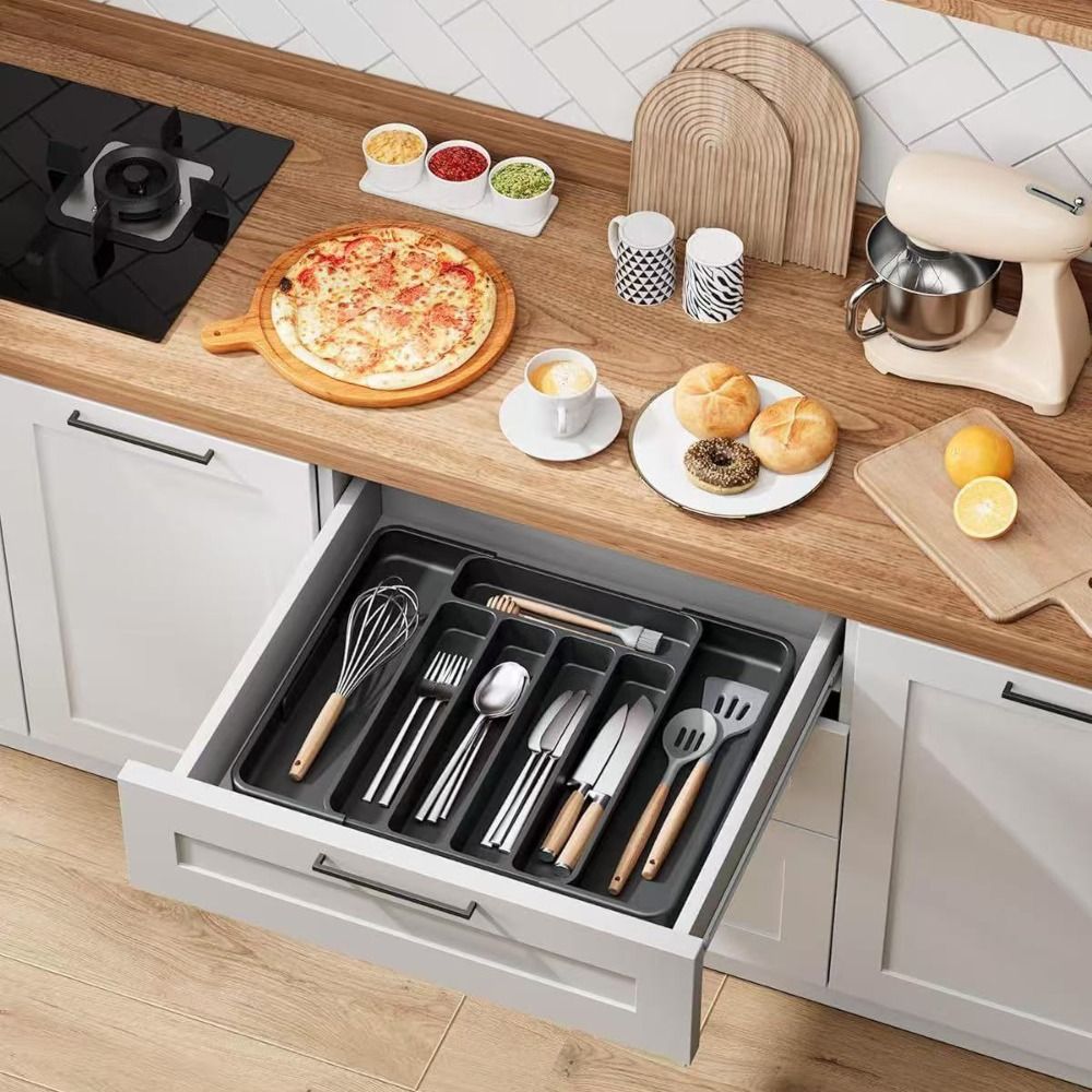Adjustable Cutlery Drawer Orga - Drawer Organizer Tray review and price