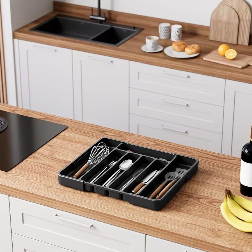 Adjustable Cutlery Drawer Orga - Drawer Organizer Tray review and price