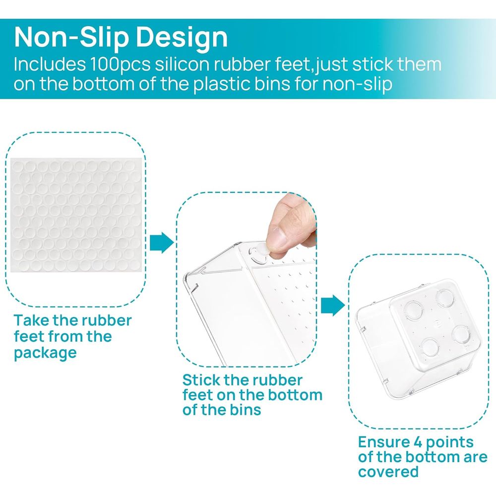 25 PCS Clear Plastic Drawer Or - Drawer Organizer Tray review and price