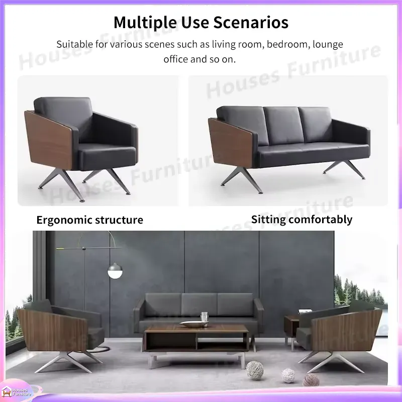 Modern 3 Seater Office Sofa Le - Office Furniture Custom review and price