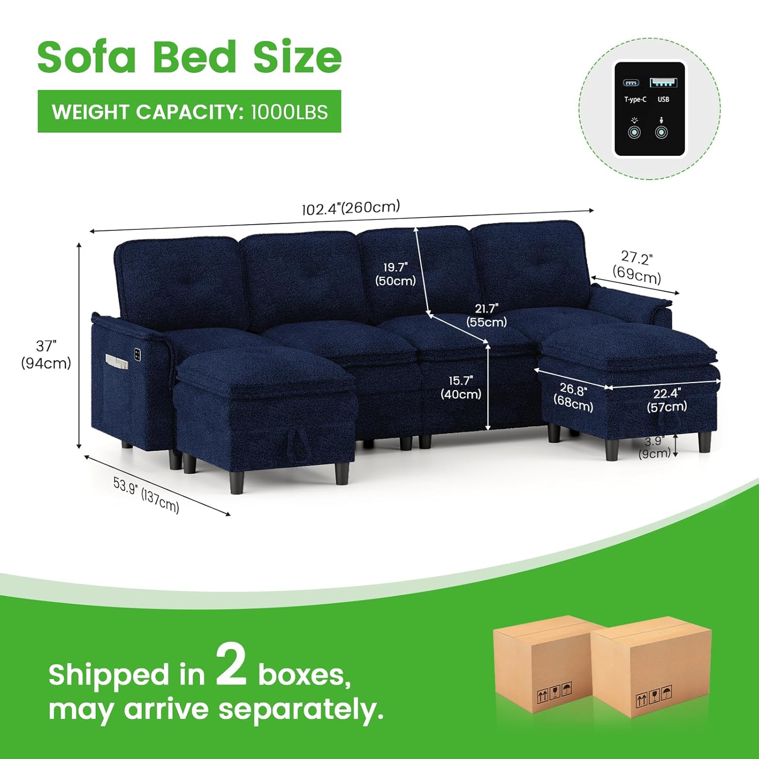 U/L Shaped 4 Seat Sectional So - Office Furniture Custom review and price