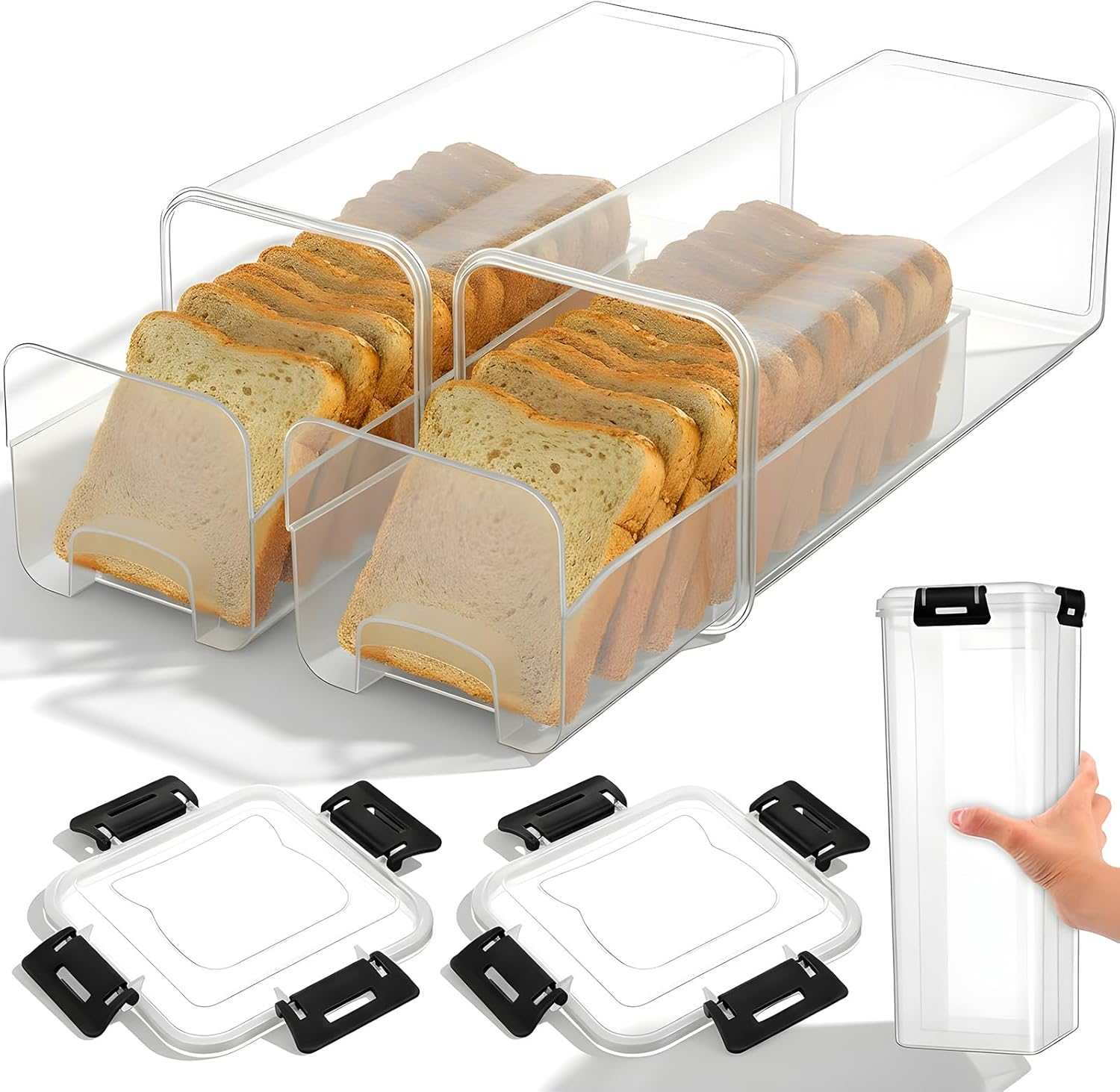 Bread Storage Container with A - Drawer Organizer Tray review and price