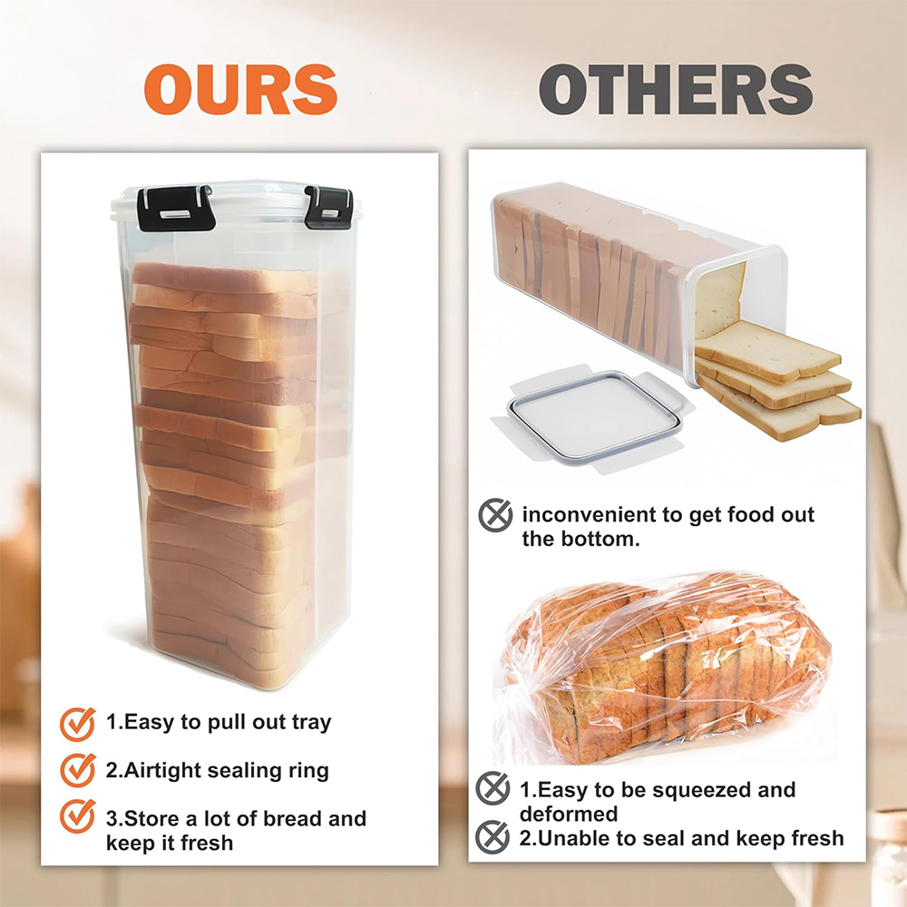 Bread Storage Container with A - Drawer Organizer Tray review and price
