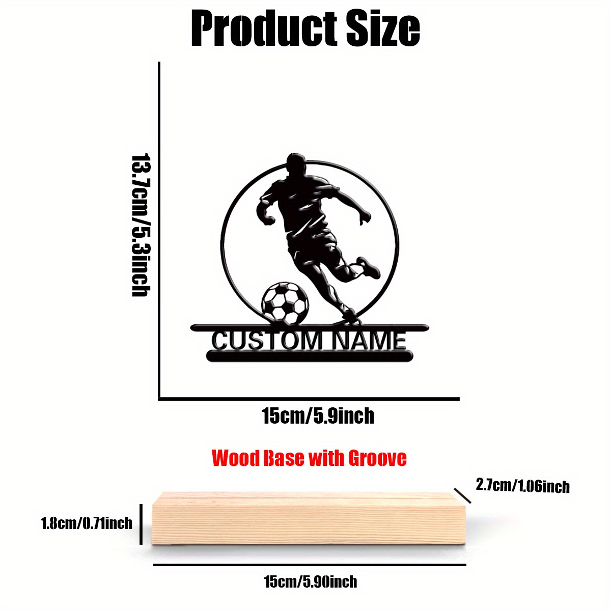 Custom Soccer Player Metal Sta - Office Furniture Custom review and price