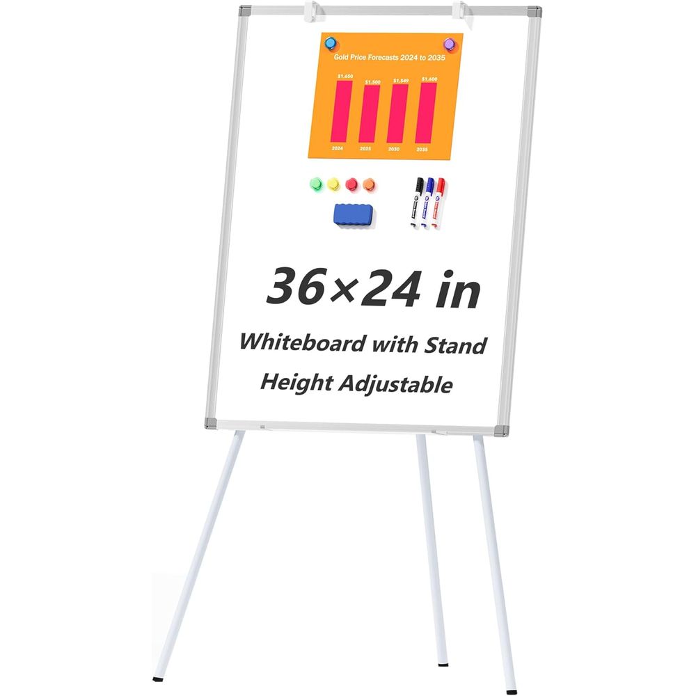 Large Whiteboard Easel with St - Whiteboard Easel Tripod review and price