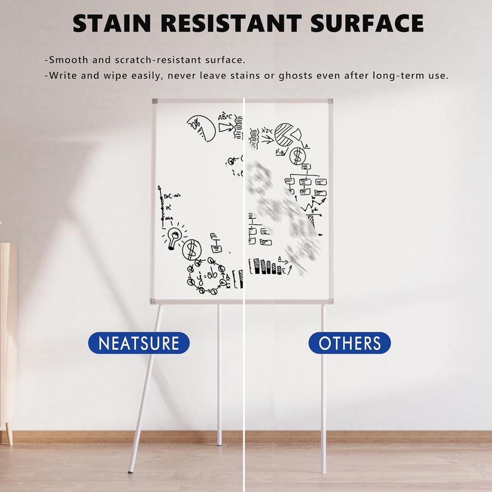 Large Whiteboard Easel with St - Whiteboard Easel Tripod review and price