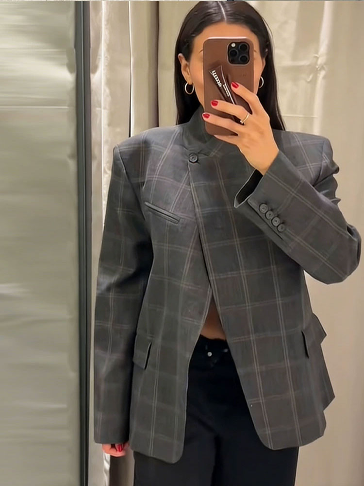 HH 2026 Spring Plaid Blazer Ja - Coat Rack Standing review and price