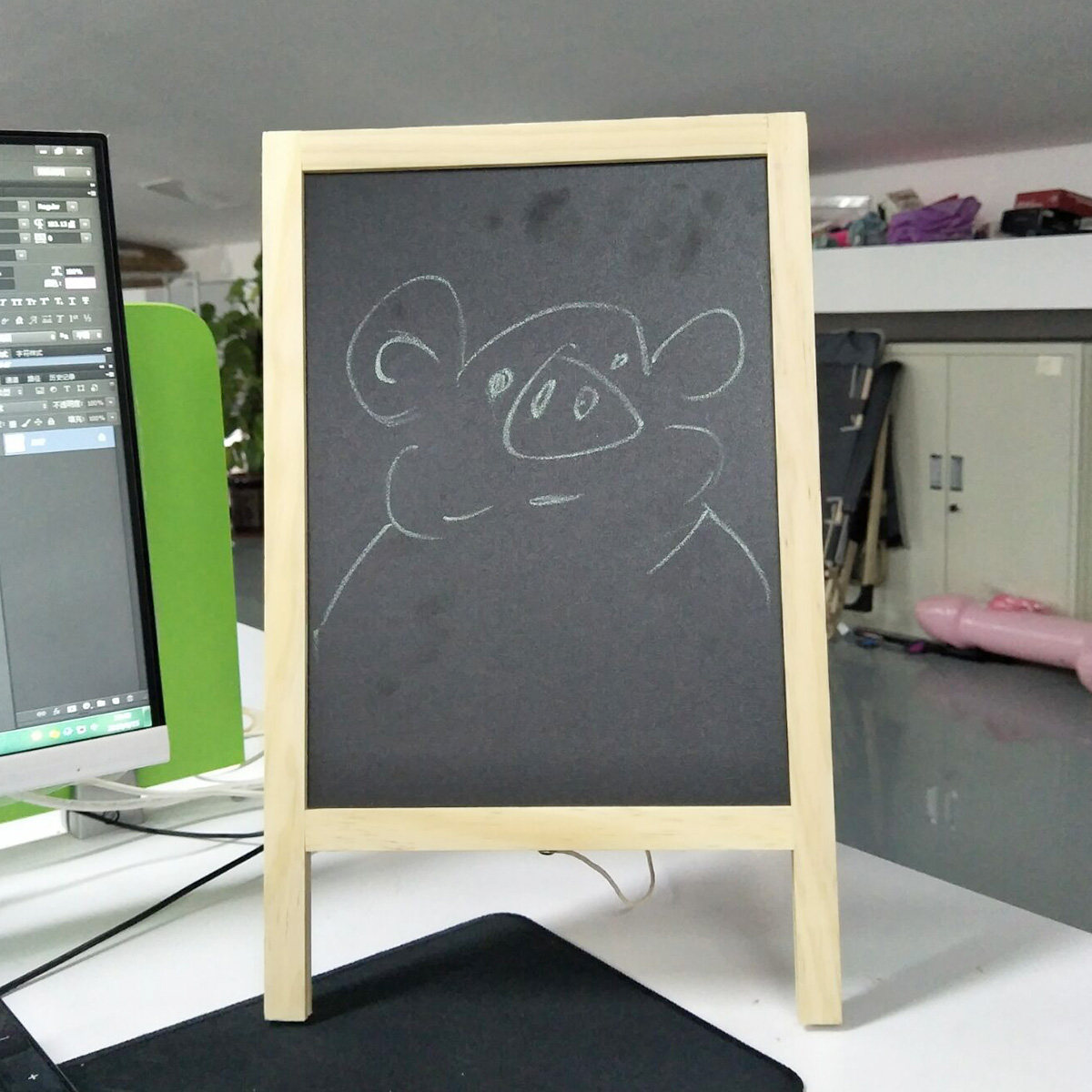 1Set Bar Counter Blackboard Ea - Whiteboard Easel Tripod review and price