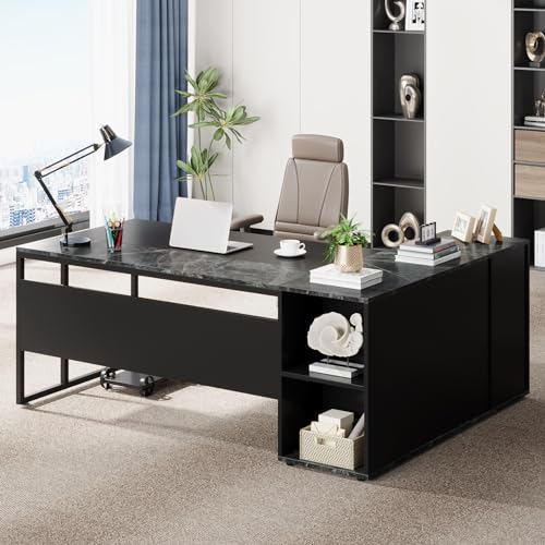 71 inch Executive Desk, L Shap - Office Furniture Cabinets review and price