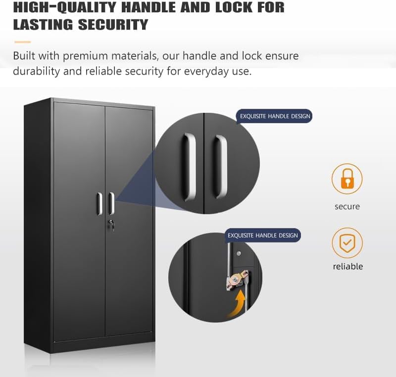 Metal Storage Cabinet With Adj - Office Furniture Cabinets review and price