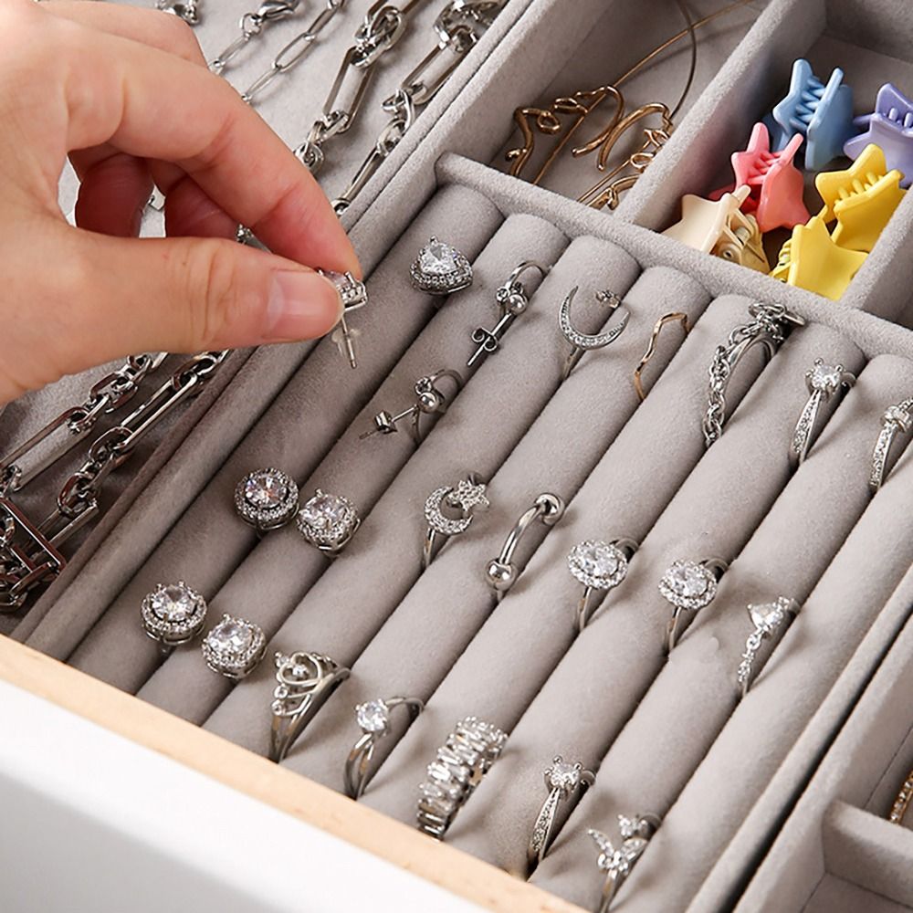 Organizer Box Stackable Velvet - Drawer Organizer Tray review and price