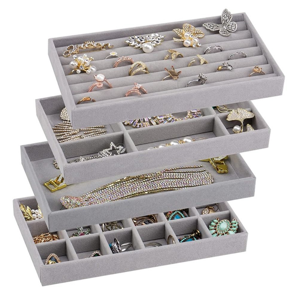 Organizer Box Stackable Velvet - Drawer Organizer Tray review and price