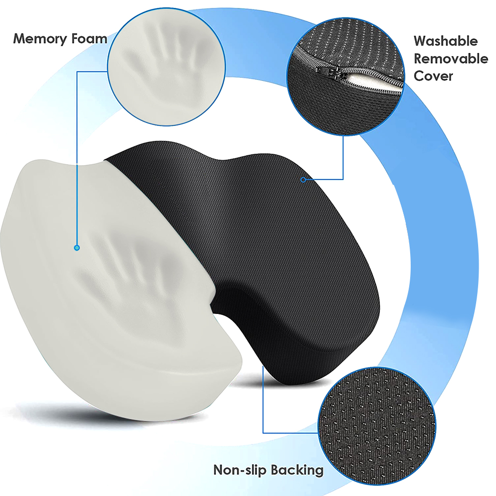 Travel Coccyx Seat Cushion Mem - Visitor Chair Padded review and price